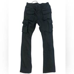 Men's Black Cargo SweatPants
